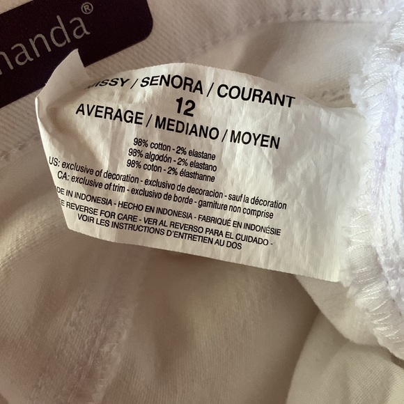 Gloria Vanderbilt White Amanda Jeans - Picture 7 of 7